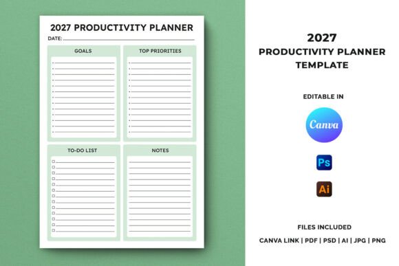 2027 Productivity Planner Template: A Practical Tool for Staying Organized All Year