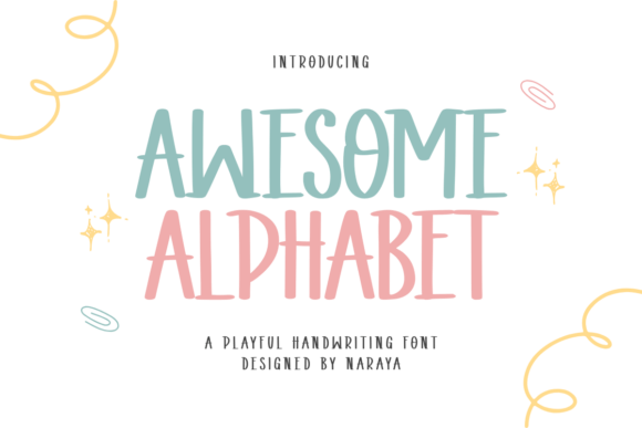 Awesome Alphabet: A Playful Display Font for Creative Projects and Small Business Branding