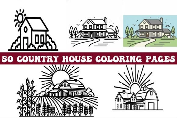 Country House Coloring Pages