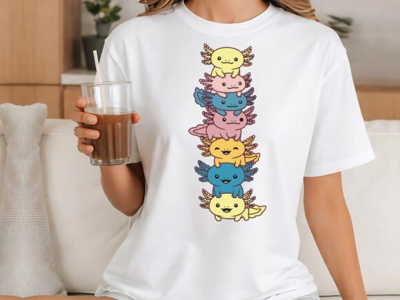 Cute Axolotl Stack Cartoon Design: A Practical KDP Interior for Self-Publishers