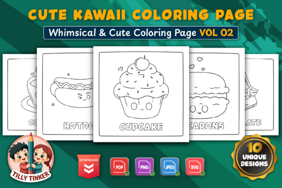 Cute Kawaai Coloring Pages Vol 02: Creative Ideas and Practical Uses