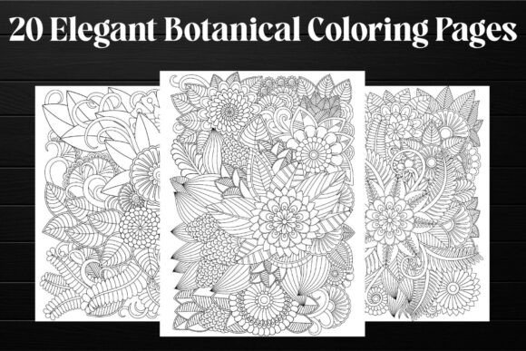 Elegant Botanical Coloring Pages