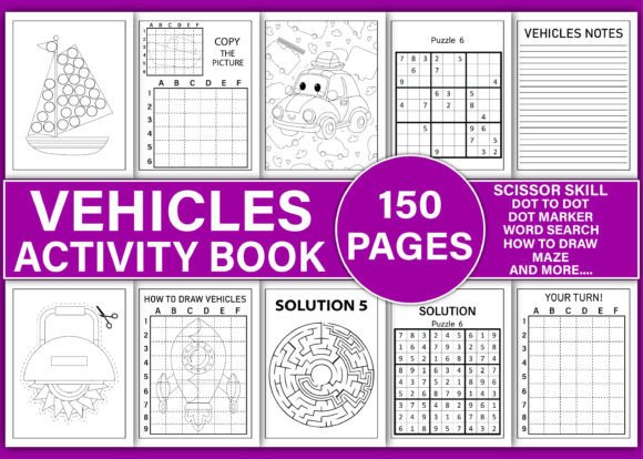 Evaluating the Vehicles Activity Book for Kids Vol-4: A Practical Resource for Creators and Educators