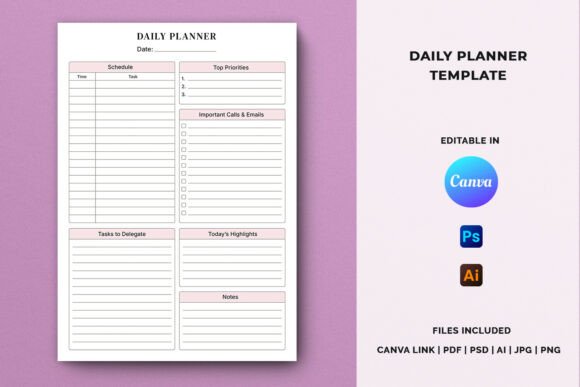 How to Master Your Day with a Structured Daily Planner Template