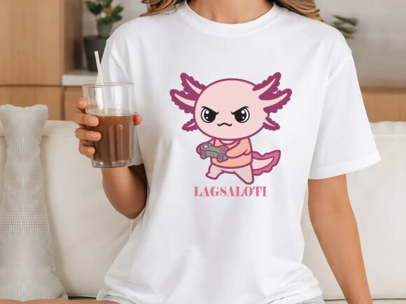 Lagsaloti Gamer Axolotl Design: A Creative Foundation for KDP Book Interiors