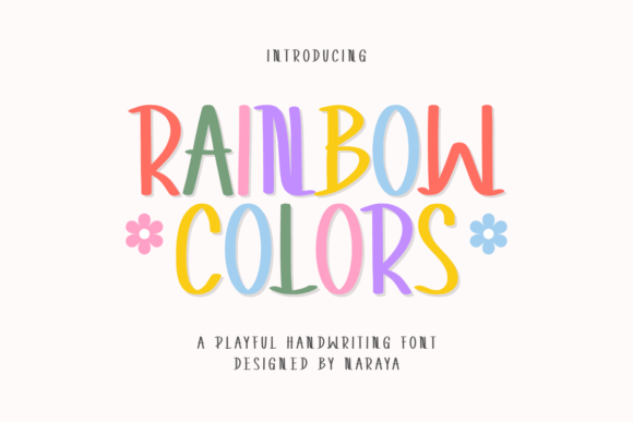 Rainbow Colors: A Playful Font for Creative Expression