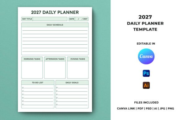 The 2027 Daily Planner Template: A Strategic Tool for Intentional Living and Business Growth