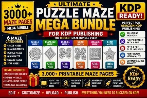 Ultimate Puzzle Maze Mega Bundle for KDP