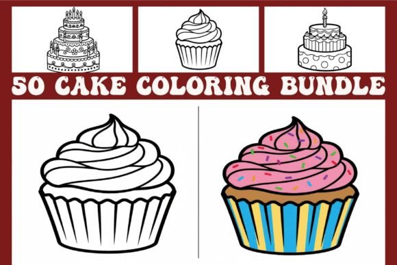 Unlock Endless Creativity with the Cake Coloring Pages Bundle